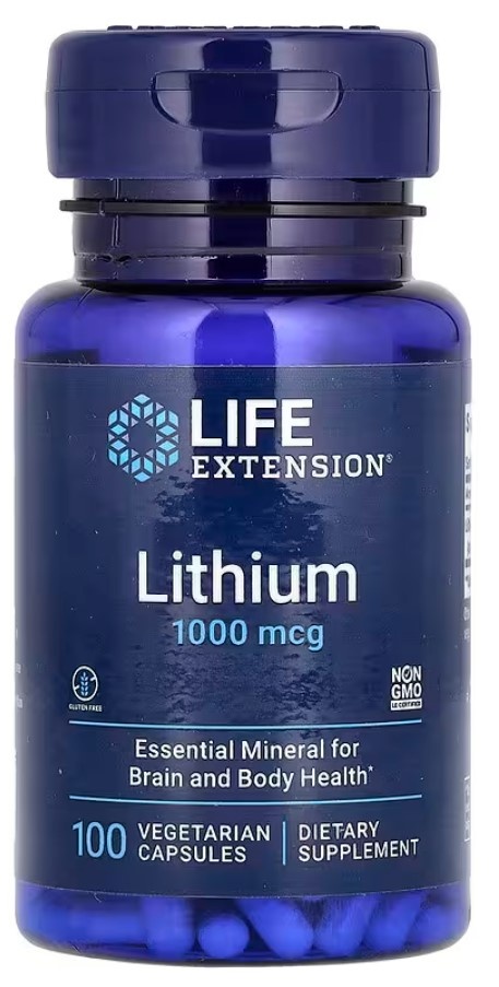 Lithium Orotate 10mg 100 Veggie Capsules