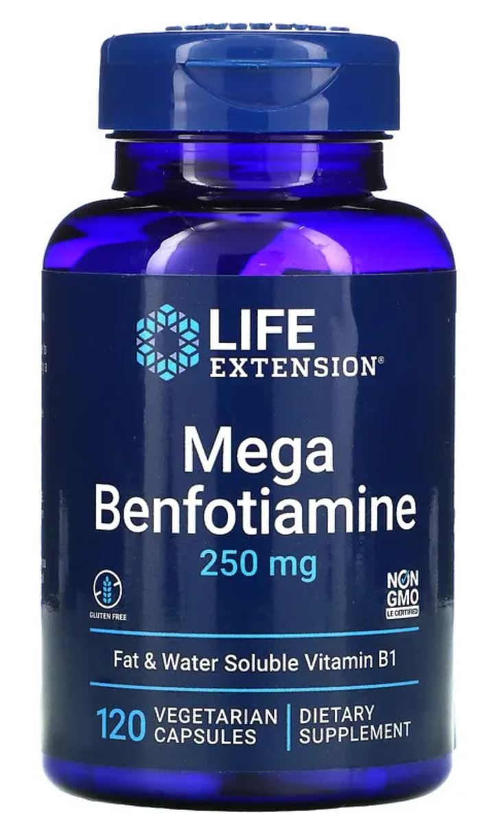 Benfotiamine 250mg with Thiamine 10mg  - 120 caps